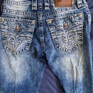 Rock Revival Layne Slim Boot Men Jeans